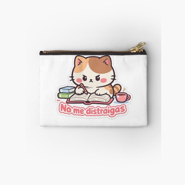Item preview, Adorable study sticker – kitten with book – Don't distract me – students and exams designed and sold by Ars Viva.