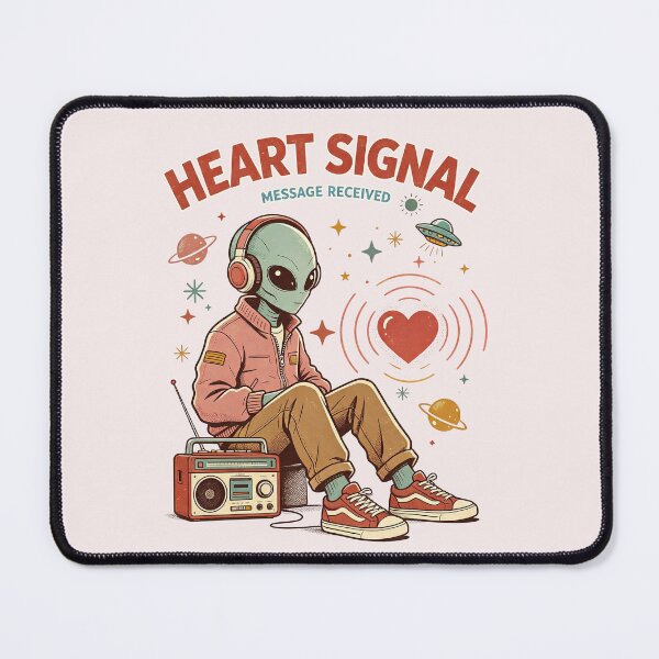 Item preview, Alien Listening To Heart Signal Message Received designed and sold by NatalieJeans.