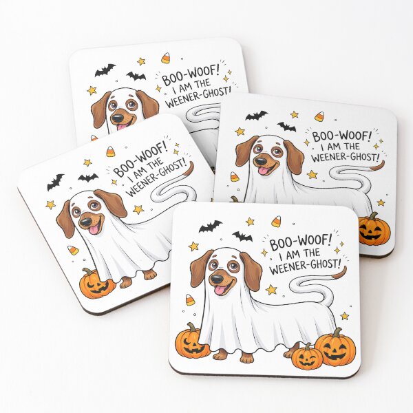 Item preview, Boo-Woof I Am The Weener Ghost Halloween Dachshund designed and sold by SayMaria.