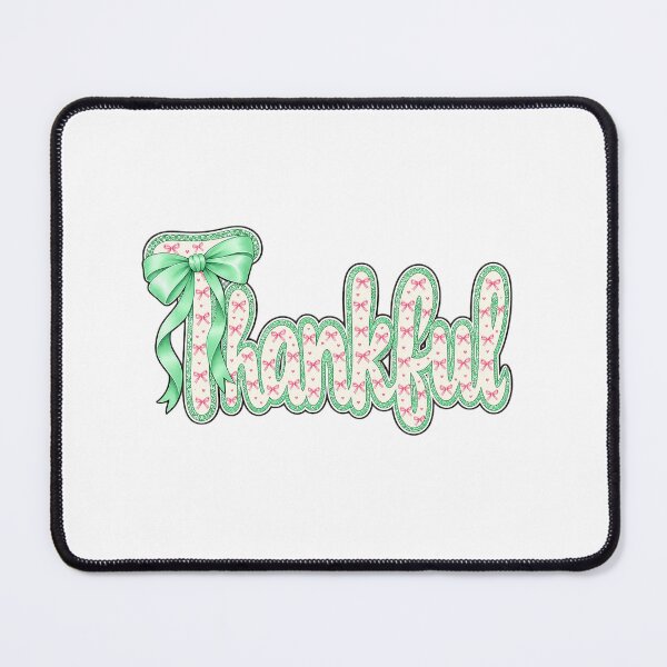 Item preview, Thankful Coquette Mint Green Bow Pink Bows Pattern Graphic designed and sold by Derekquie.