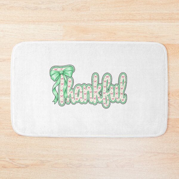 Item preview, Thankful Coquette Mint Green Bow Pink Bows Pattern Graphic designed and sold by Derekquie.