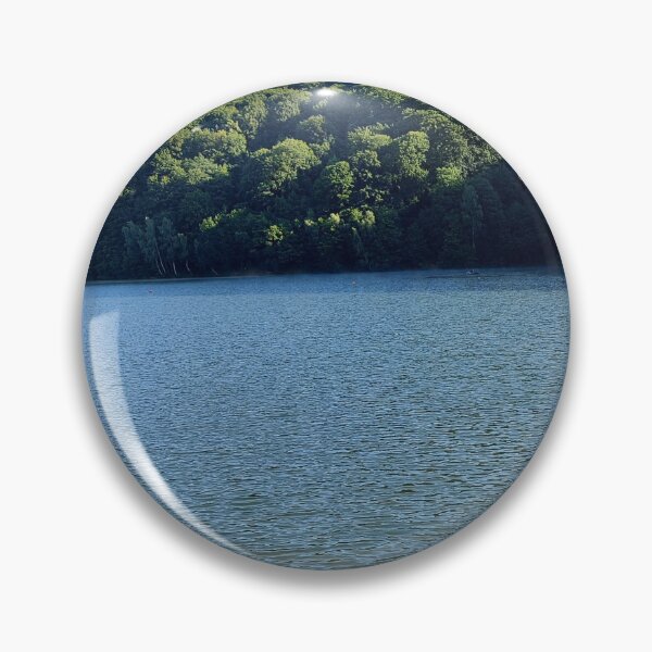 Item preview, Serene Mountain Lake and Green Forest Landscape designed and sold by ObjectAndNature.