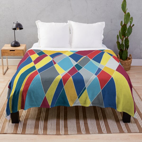 Item preview, Red & Blue Diamond Mountain Peaks - Abstract Geometric Triangle Pattern designed and sold by iampaulmorris.