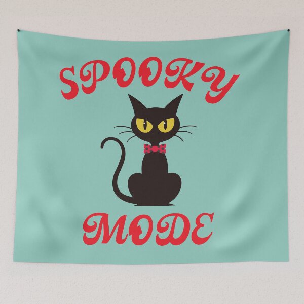 Item preview, Spooky Mood Black Cat Halloween designed and sold by Mdjahirulsk.