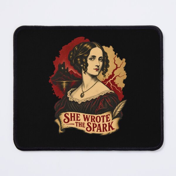 Item preview, Mary Shelley: She Wrote the Frankenstein Spark designed and sold by Fenay Designs.