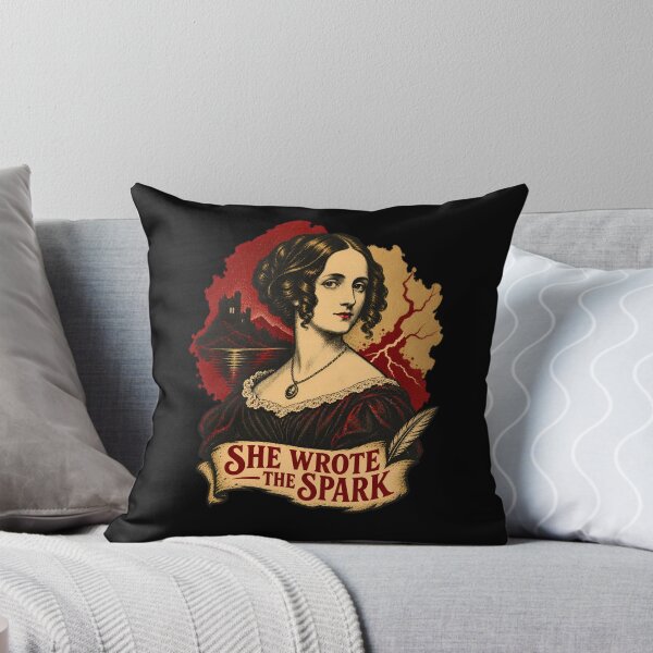 Item preview, Mary Shelley: She Wrote the Frankenstein Spark designed and sold by Fenay Designs.
