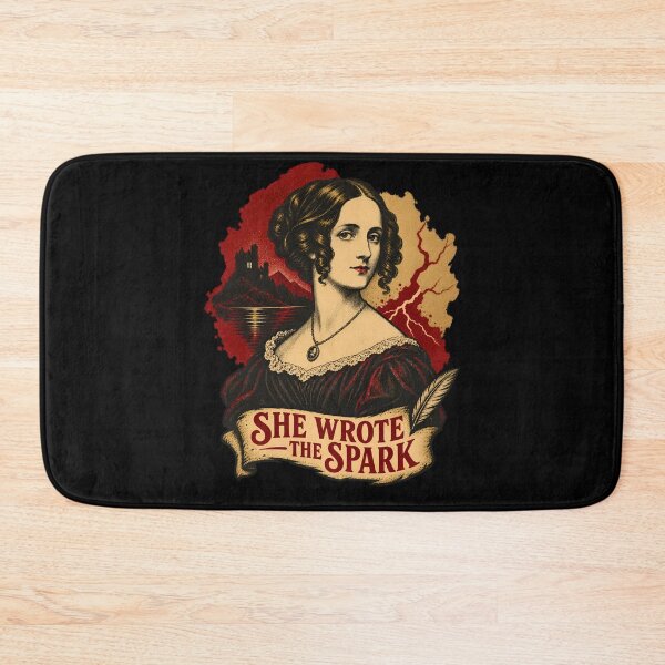 Item preview, Mary Shelley: She Wrote the Frankenstein Spark designed and sold by Fenay Designs.