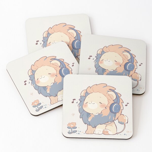 Item preview, Cute Lion listening to music   designed and sold by YLinDesign.