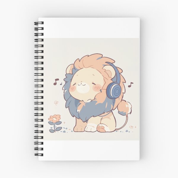 Item preview, Cute Lion listening to music   designed and sold by YLinDesign.