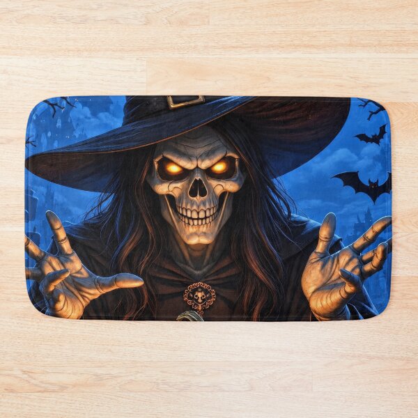 Item preview, Skeleton Witch Halloween Pumpkin – Gothic Horror Moon designed and sold by DrakariArt.