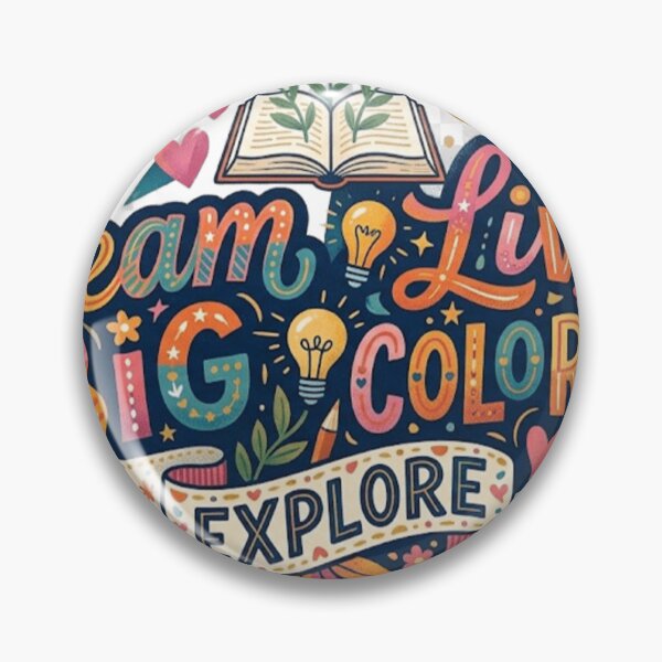 Item preview, Dream Big Live Colorfully - Inspirational Travel & Creative Doodle Art designed and sold by GUINewAlex.