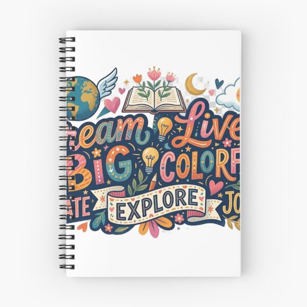 Item preview, Dream Big Live Colorfully - Inspirational Travel & Creative Doodle Art designed and sold by GUINewAlex.