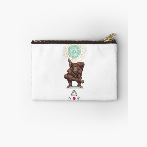 Item preview, Zen Sasquatch: Bigfoot Doing Advanced Yoga (Eka Pada Sirsasana) designed and sold by Whimsy Trail Co.