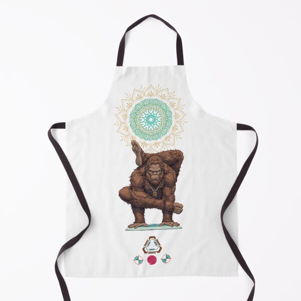 Item preview, Zen Sasquatch: Bigfoot Doing Advanced Yoga (Eka Pada Sirsasana) designed and sold by Whimsy Trail Co.