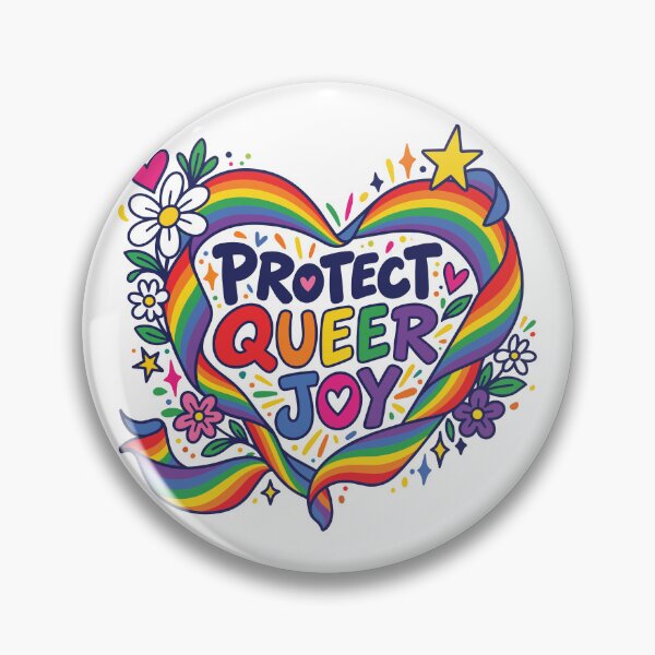 Item preview, Protect Queer Joy – Colourful LGBTQ+ Pride Heart designed and sold by InkyIcarus.