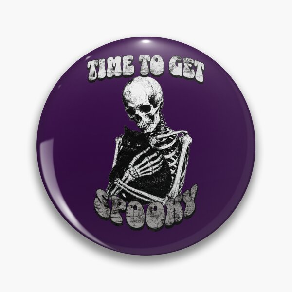 Item preview, Time To Get Spooky Skeleton With Cute Cat designed and sold by Randomnessy.