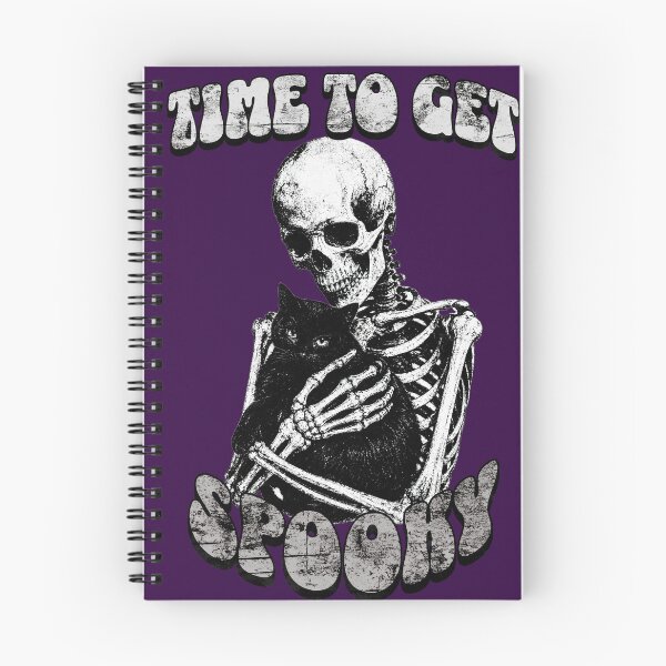 Item preview, Time To Get Spooky Skeleton With Cute Cat designed and sold by Randomnessy.