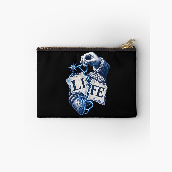 Item preview, Frankenstein Life Stitched with Electric Blue designed and sold by Fenay Designs.