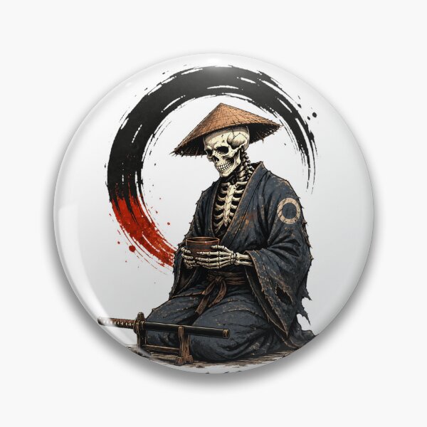 Item preview, Still Waiting for Inner Peace – Skeleton Samurai designed and sold by SVox.
