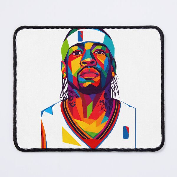 Item preview, Allen Iverson Portrait in Vibrant WPAP Pop Art Style designed and sold by Bouazzaoui.