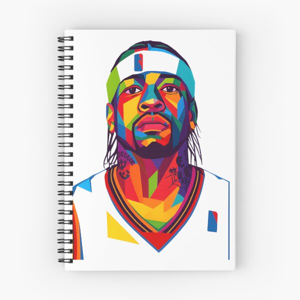 Item preview, Allen Iverson Portrait in Vibrant WPAP Pop Art Style designed and sold by Bouazzaoui.