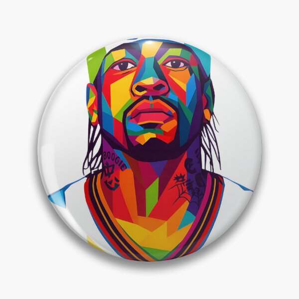 Item preview, Allen Iverson Portrait in Vibrant WPAP Pop Art Style designed and sold by Bouazzaoui.