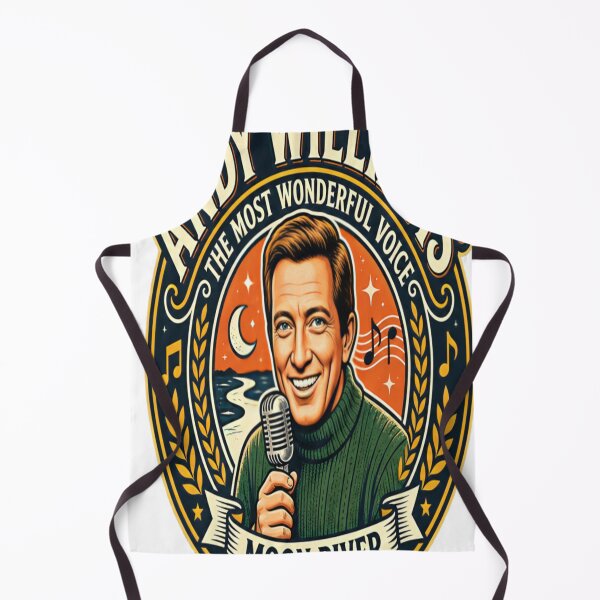 Item preview, Andy Williams Moon River Vintage Singer Retro Music Design designed and sold by CatLovers Studio.