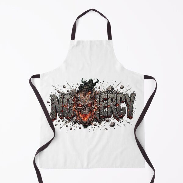 Item preview, NO MERCY - Demonic Skull Cracked Stone 3D Lava Heavy Metal Graphic designed and sold by VYBE DARK Studio.