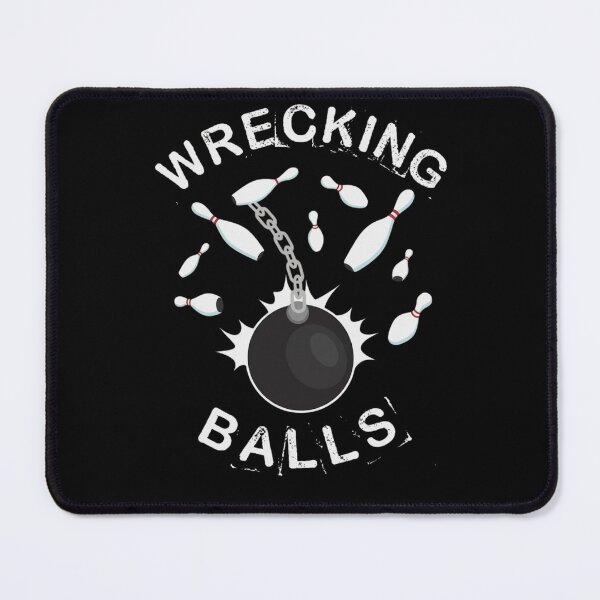 Item preview, Wrecking Balls Funny Bowling League Team Graphic designed and sold by haitrieuic96.