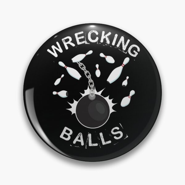 Item preview, Wrecking Balls Funny Bowling League Team Graphic designed and sold by haitrieuic96.