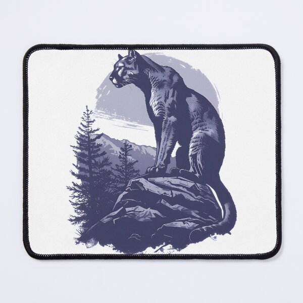 Item preview, Vintage Mountain Lion Design with Retro Style Illustration designed and sold by satawis.