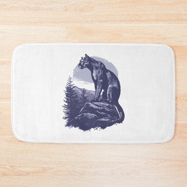 Item preview, Vintage Mountain Lion Design with Retro Style Illustration designed and sold by satawis.