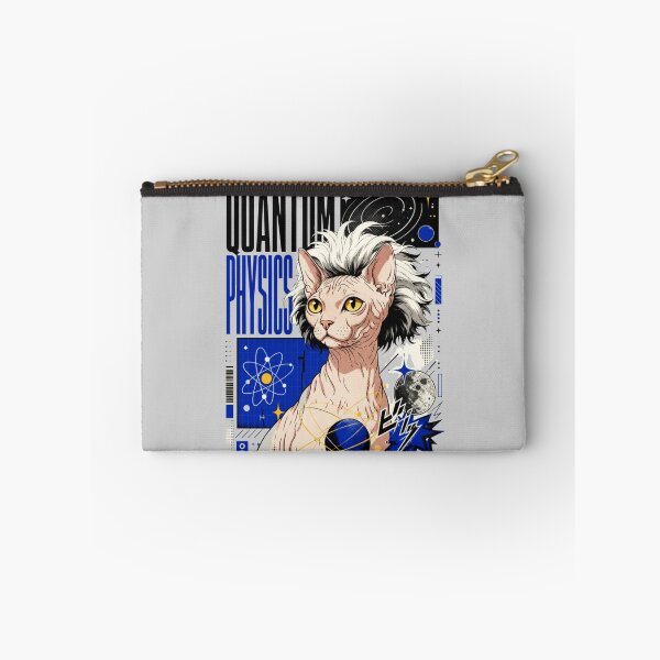 Item preview, Quantum Physics Sphynx Cat Graphic Poster T-Shirt | Funny Science Professor Hairless Cat Einstein STEM Gift Blue Art designed and sold by illeN-Art-World.