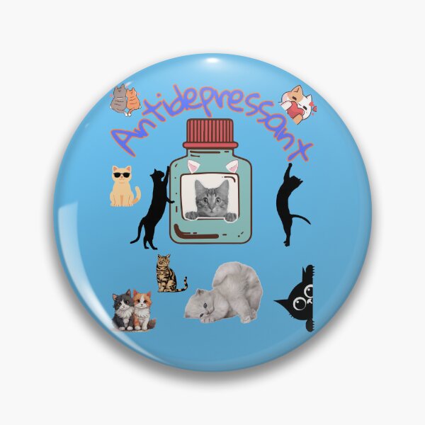 Item preview, Cat Antidepressant Cute Funny Feline Therapy Gift designed and sold by Evelashop.