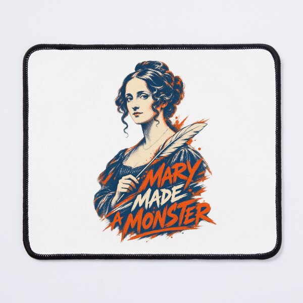 Item preview, Mary Shelley Made a Monster in Bold Orange designed and sold by Fenay Designs.