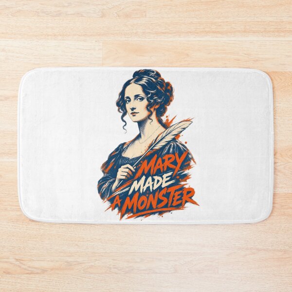 Item preview, Mary Shelley Made a Monster in Bold Orange designed and sold by Fenay Designs.
