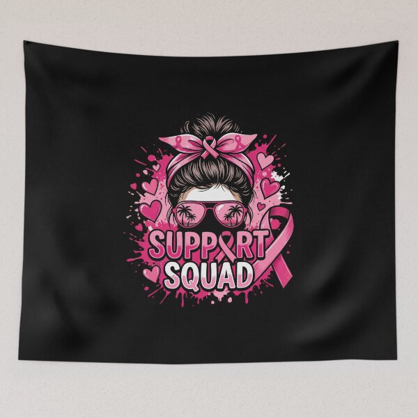 Item preview, Support Squad Breast Cancer Awareness Supporter Fighter Survivor designed and sold by w66aboo.
