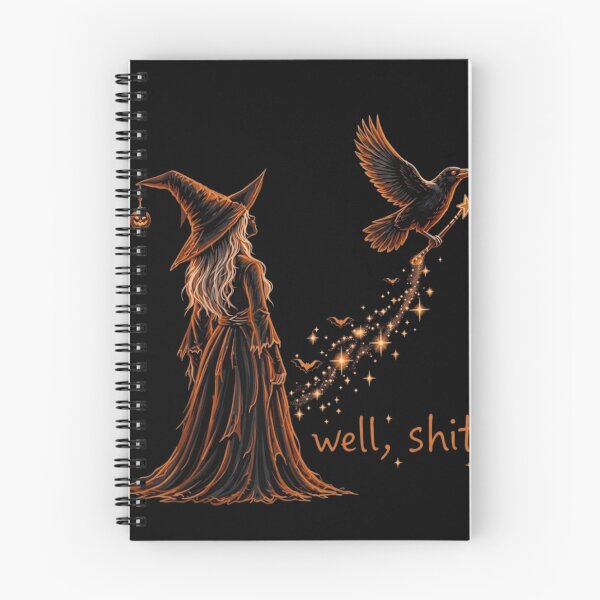 Item preview, Well Shit Funny Witch Raven Stealing Wand Halloween designed and sold by haitrieuic96.