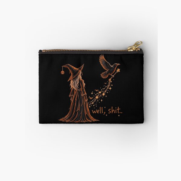 Item preview, Well Shit Funny Witch Raven Stealing Wand Halloween designed and sold by haitrieuic96.