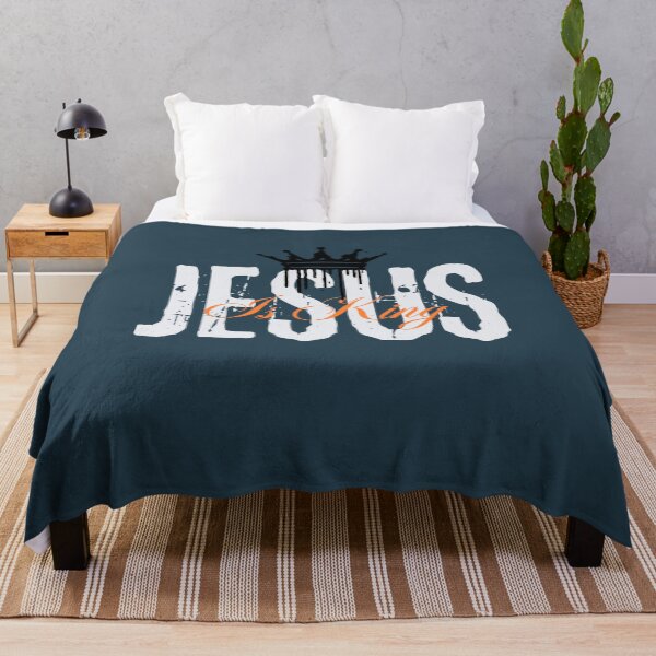 Item preview, Jesus Is King -Christian Inspirtional Quotes - Birthday Gift Ideas - Azure designed and sold by Doiemacreations.