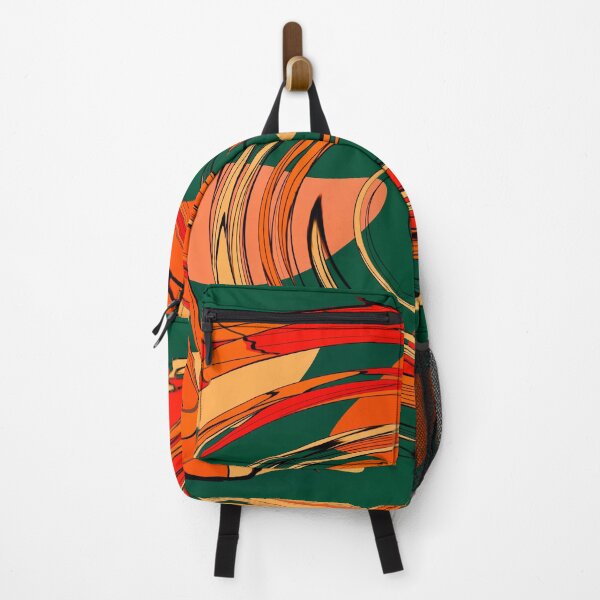 Item preview, Abstract Orange and Green Swirl designed and sold by Elaine M Hayward .