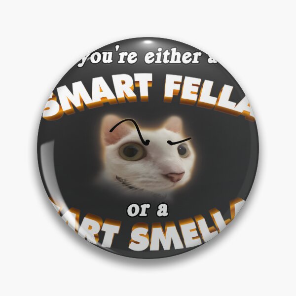 Item preview, Smart Fella Cat Meme Funny Clever Cat Illustration designed and sold by satawis.