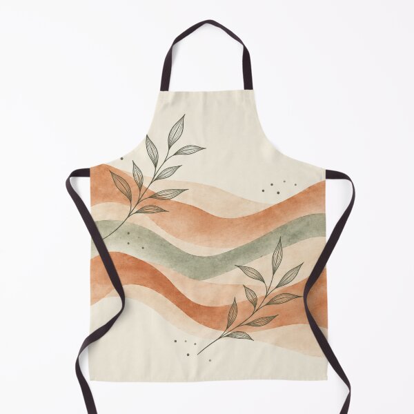 Item preview, Terracotta Ribbon Flow | Sage Leaf Sketch Botanical Print designed and sold by Zaramodo.