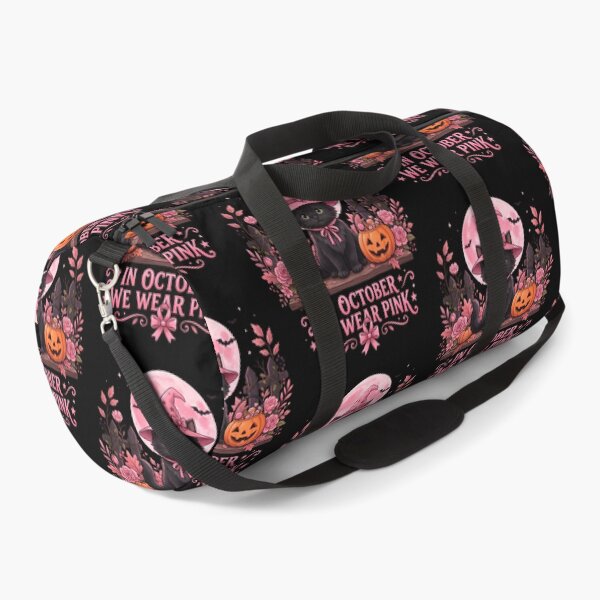 Item preview, In October We Wear Pink Breast Cancer Awareness Halloween Cat Supporter Survivor designed and sold by w66aboo.