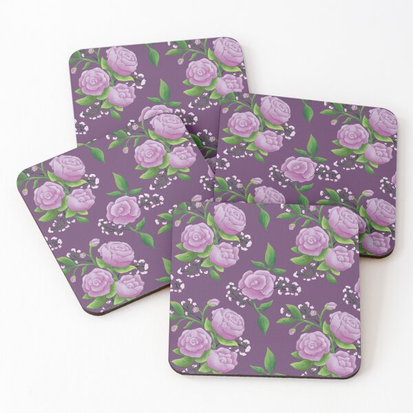 Item preview, Lavender Roses on Purple designed and sold by Mel-Mas-Stoband.