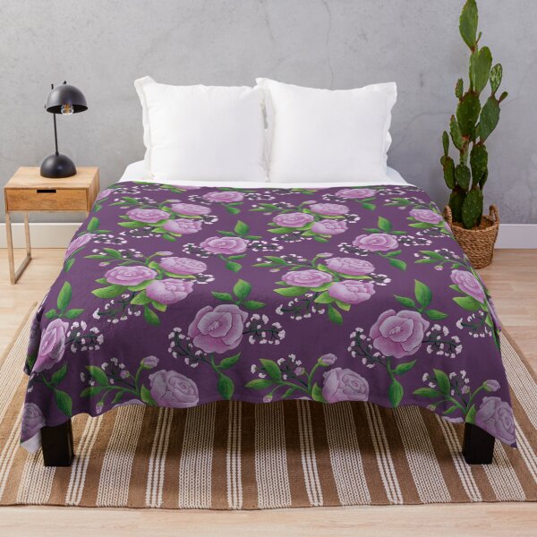 Item preview, Lavender Roses on Purple designed and sold by Mel-Mas-Stoband.