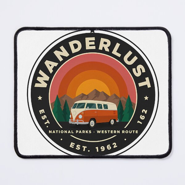 Item preview, Retro Camper Van Camping Badge Aesthetic designed and sold by ArtifactVerse.