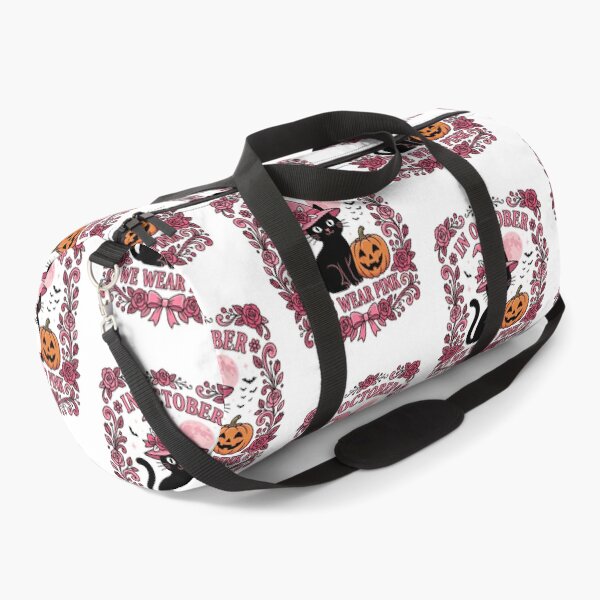 Item preview, Copy of In October We Wear Pink Breast Cancer Awareness Halloween Cat Supporter Survivor designed and sold by w66aboo.