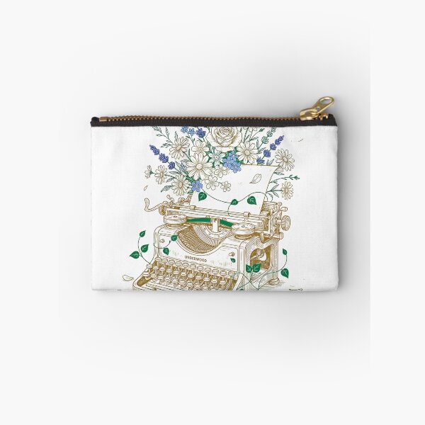 Item preview, Vintage Typewriter with Wildflowers Writer Aesthetic designed and sold by ArtifactVerse.
