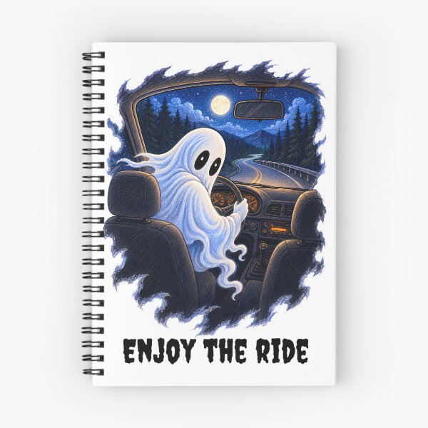 Item preview, Enjoy the Ride – Funny Ghost Driver Halloween Car designed and sold by Buli89.